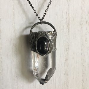 "Orion" Hypersthene & Quartz Necklace